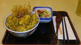 吉野屋の鳥天ぷら丼